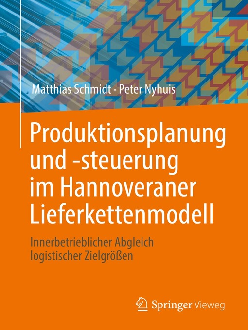 Cover image for Produktionsplanung und -steuerung im Hannoveraner Lieferkettenmodell